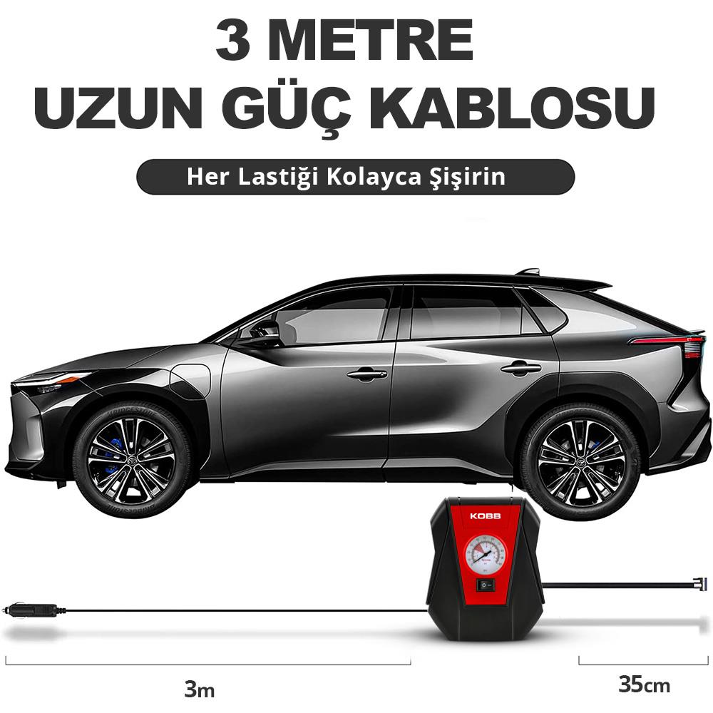 KOBB KB100 12Volt 100 PSI Analog Göstergeli Hava Lastik Şişirme Pompası ne işe yarar