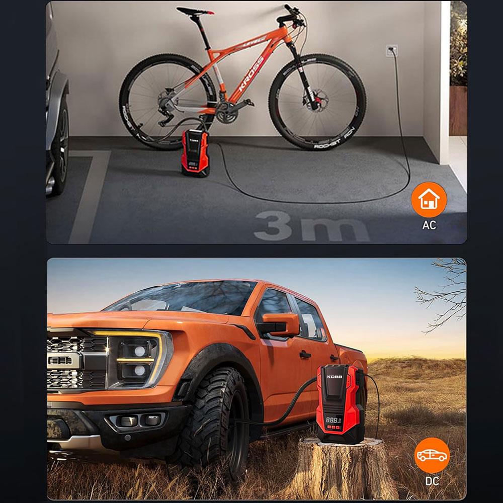 KOBB KB220 12Volt/220Volt 150 PSI Dijital Basınç Göstergeli Lastik Şişirme Pompası ne işe yarar