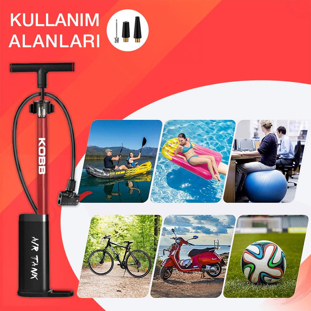 KOBB KB3256D 87 PSI Dijital Basınç Göstergeli Taşınabilir El Pompası nasıl kullanılır