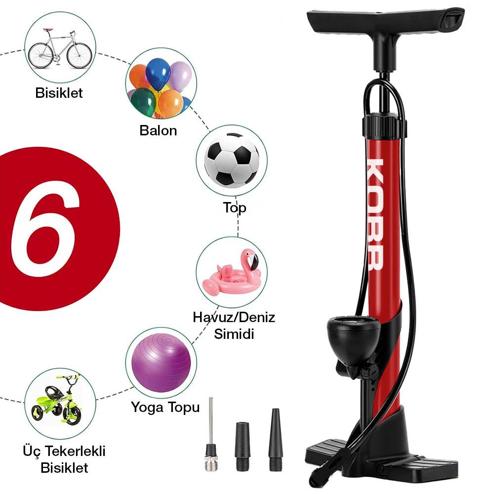 KOBB KB3848 87 PSI Analog Basınç Göstergeli Taşınabilir El Pompası nasıl kullanılır