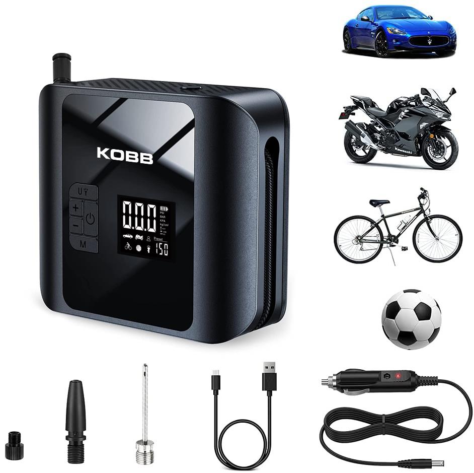 KOBB KB420 12Volt/Şarjlı 150PSI Taşınabilir Dijital Basınç Göstergeli Led Aydınlatmalı Lastik Şişirme Pompası fiyatı