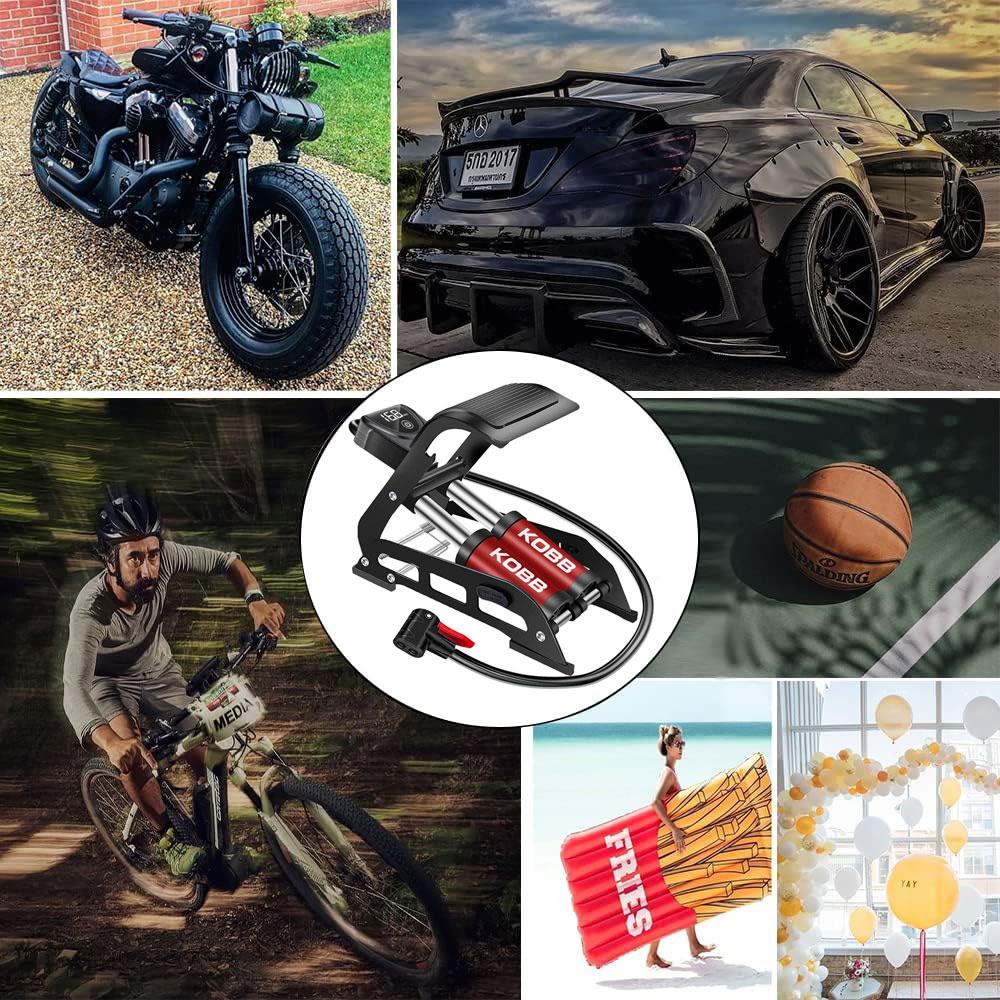 KOBB KB5402D Çift Pistonlu Dokunmatik Dijital Basınç Göstergeli Ayak Pompası + Taşıma Kılıfı ne işe yarar