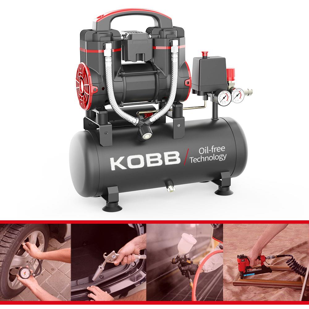 KOBB KBK8S 1.2HP 8Lt 8Bar Yağsız Sessiz Taşınabilir Hava Kompresörü ne işe yarar