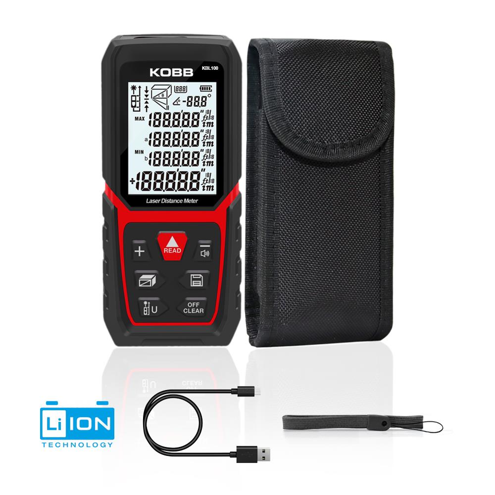 KOBB KBL100 100m Profesyonel Li-ion Şarjlı Lazer Metre fiyatı