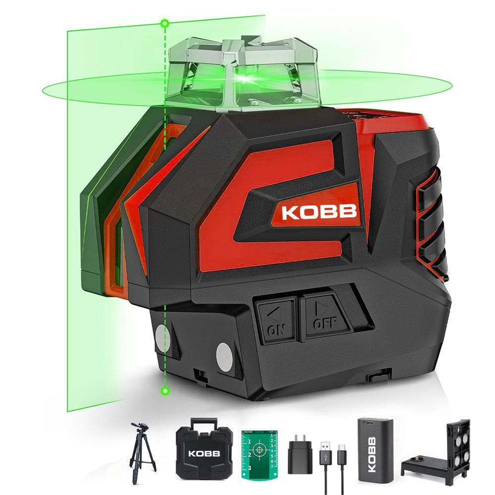KOBB KBL32GTP Profesyonel Li-ion Yatay 360° ve Dikey Otomatik Hizalamalı Yeşil Nokta Şakül ve Çapraz Çizgi Lazer+Tripod nasıl kullanılır