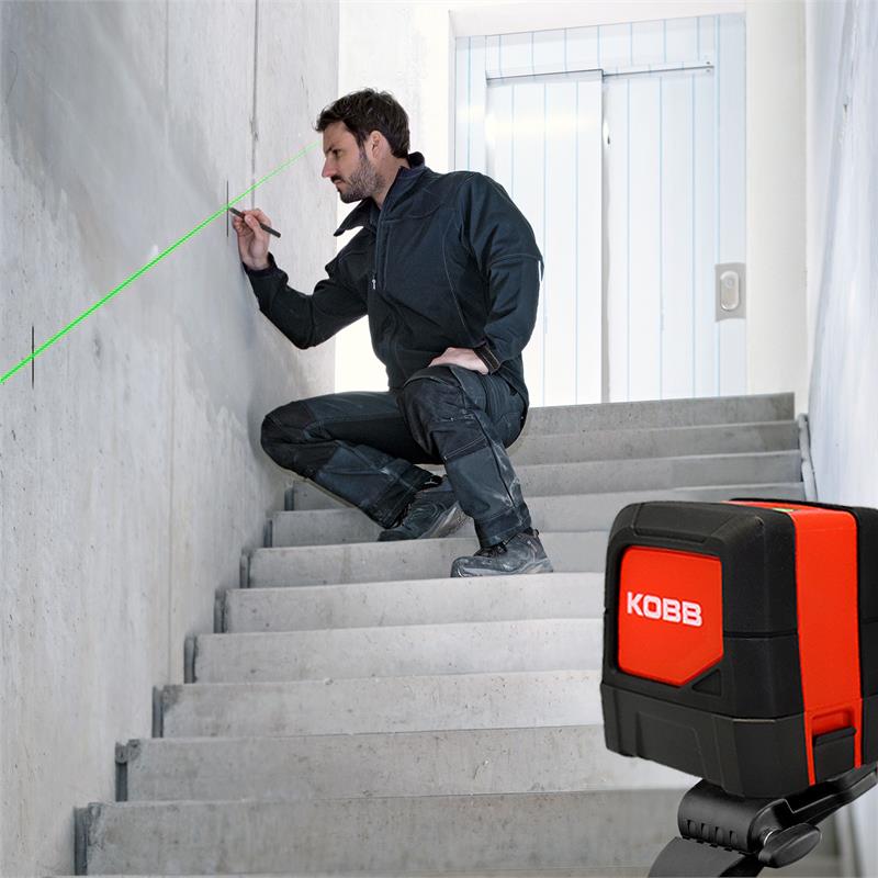 KOBB KBL91G 30 Metre Profesyonel Yatay ve Dikey Otomatik Hizalamalı Yeşil Çapraz Çizgi Lazer Distomat ne işe yarar