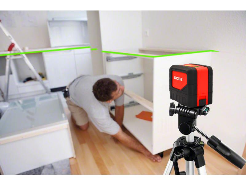 KOBB KBL92GTP 30 Metre Profesyonel Yatay ve Dikey Otomatik Hizalamalı Yeşil Çapraz Çizgi Lazer, 2 Noktalı Şakül Lazer Distomat + Mini Tripod + Tripod ne işe yarar