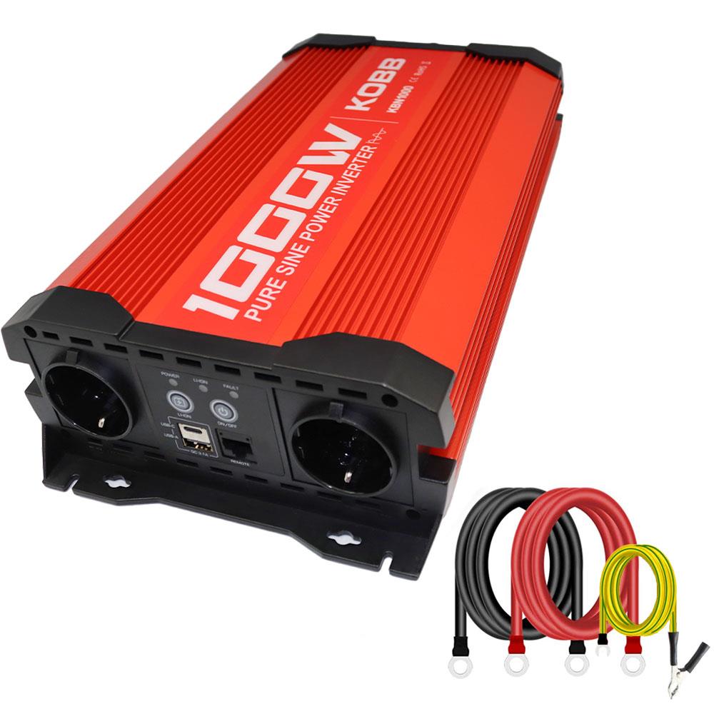KOBB KBN1000 12V/220V 1000Watt Tam Sinüs Dönüştürücü İnvertör fiyatı
