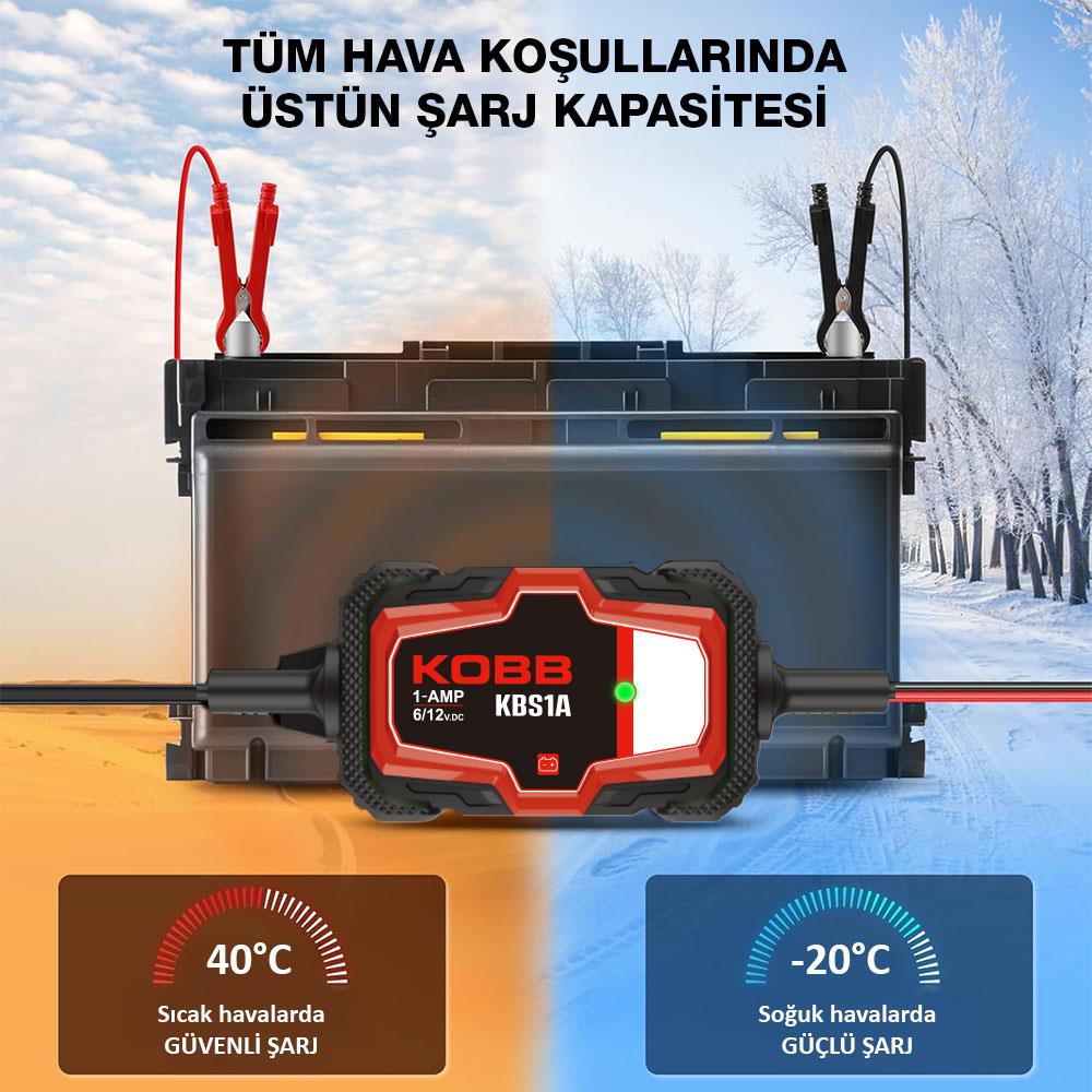 KOBB KBS1A 6V/12V 30Ah Akıllı Akü Şarj ve Akü Bakım / Desülfatör nereden bulurum