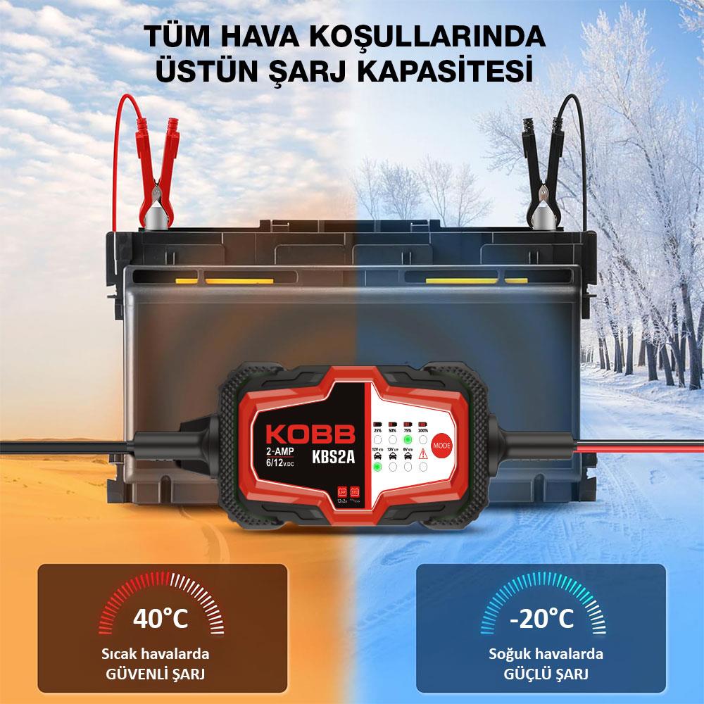 KOBB KBS2A 6V/12V 60Ah Akıllı Akü Şarj ve Akü Bakım / Desülfatör nereden bulurum