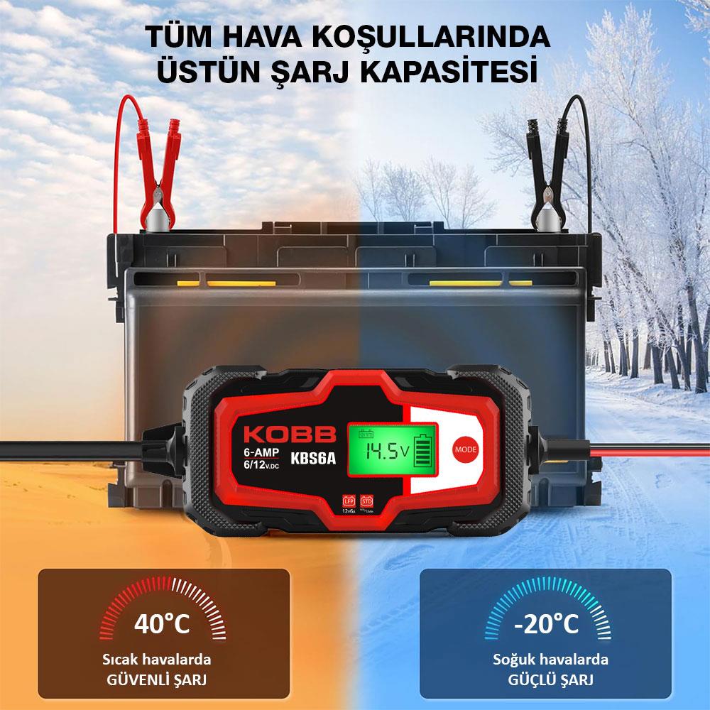 KOBB KBS6A 6/12V 150A Dijital Akü Şarj / Akü Bakım / Desülfatör ve Power Supply nereden bulurum