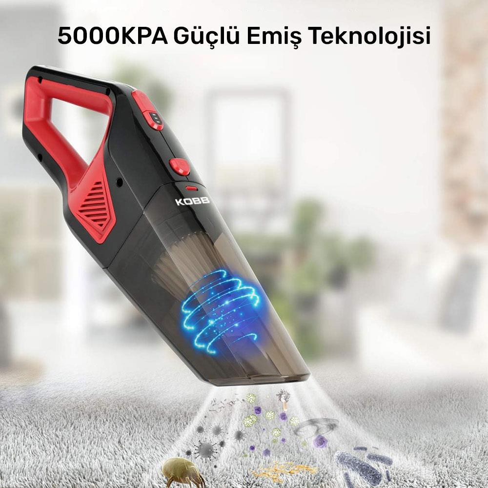 KOBB KBV12 12Volt/120Watt Araç Süpürgesi + 5 Parça Aksesuar Seti + Taşıma Çantası ne işe yarar