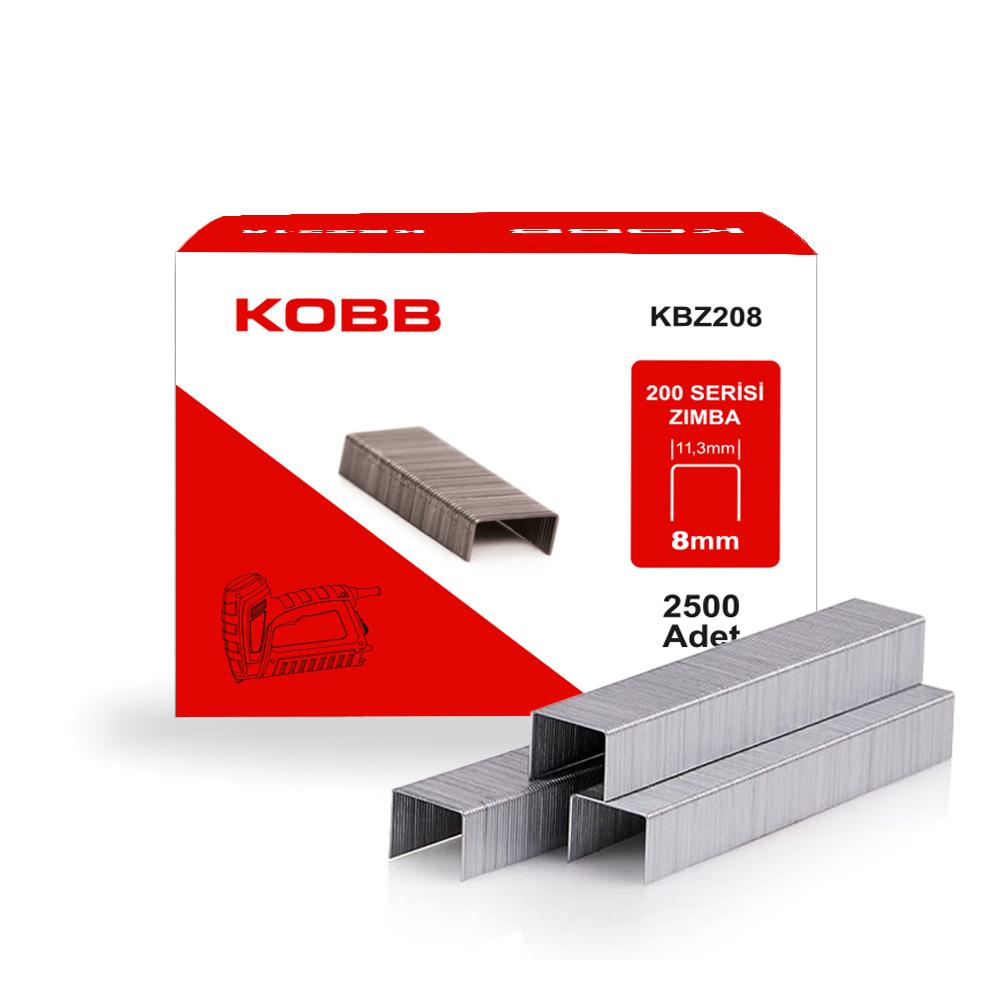 KOBB KBZ208 8mm 2500 Adet 200 Serisi Ağır Hizmet Tipi Zımba Teli fiyatı