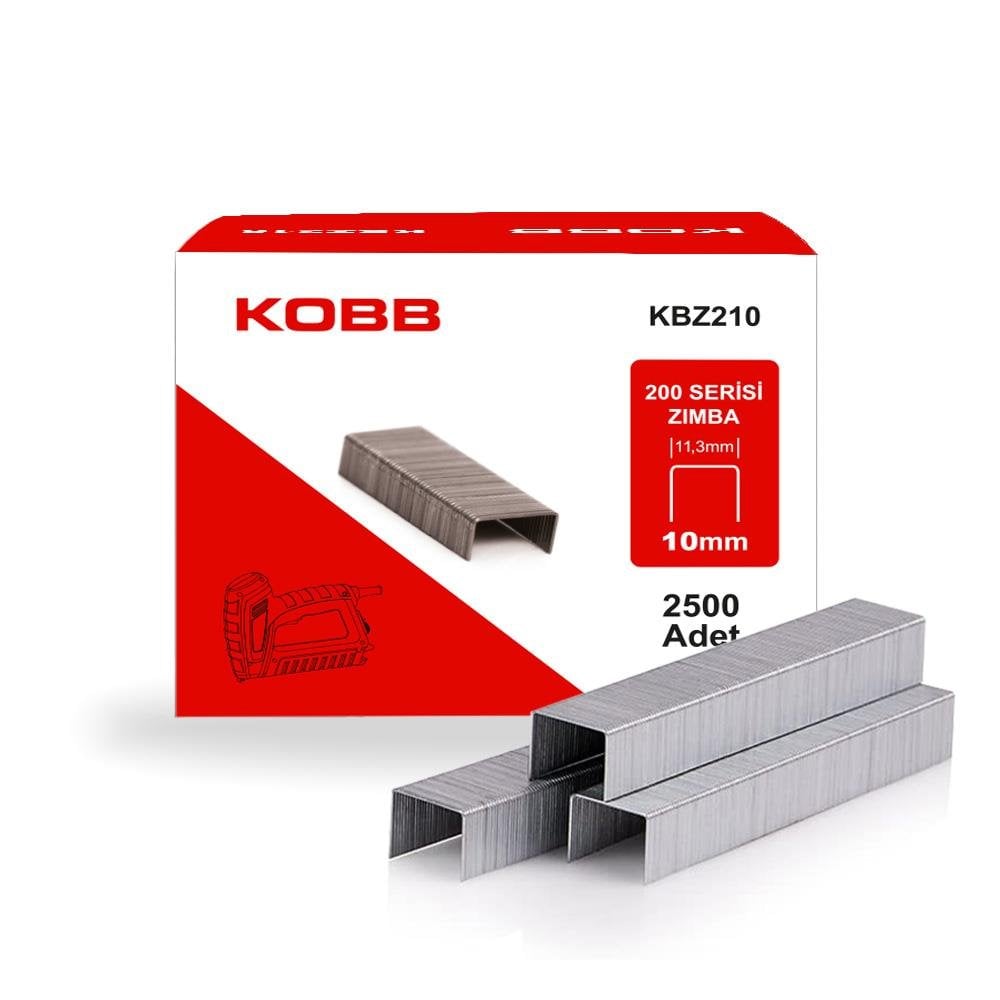 KOBB KBZ210 10mm 2500 Adet 200 Serisi Ağır Hizmet Tipi Zımba Teli fiyatı