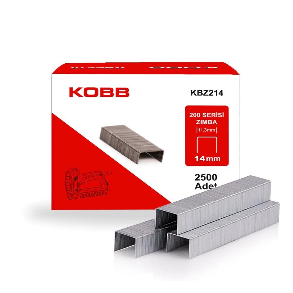 KOBB KBZ214 14mm 2500 Adet 200 Serisi Ağır Hizmet Tipi Zımba Teli fiyatı