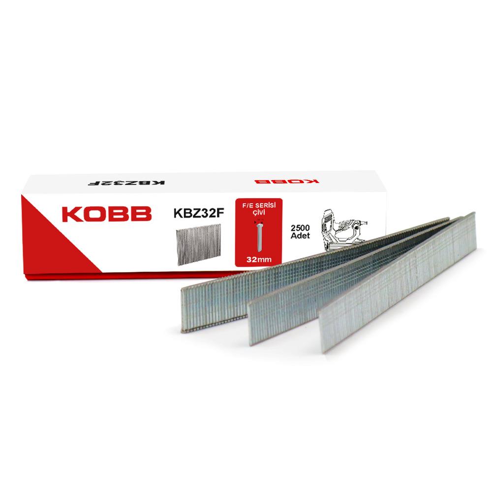 KOBB KBZ32F 32mm 2500 Adet F/E/J/8 Serisi Ağır Hizmet Tipi Kesik Başlı Çivi fiyatı
