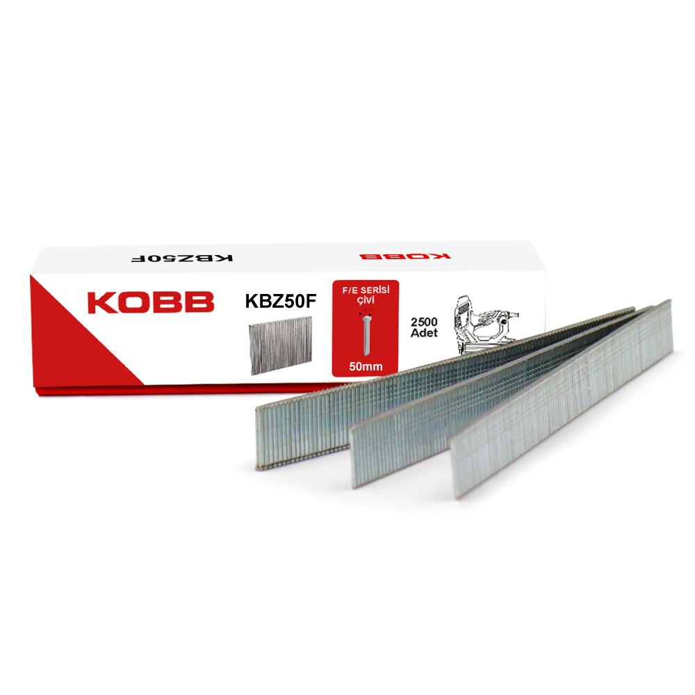 KOBB KBZ50F 50mm 2500 Adet F/E/J/8 Serisi Ağır Hizmet Tipi Kesik Başlı Çivi fiyatı