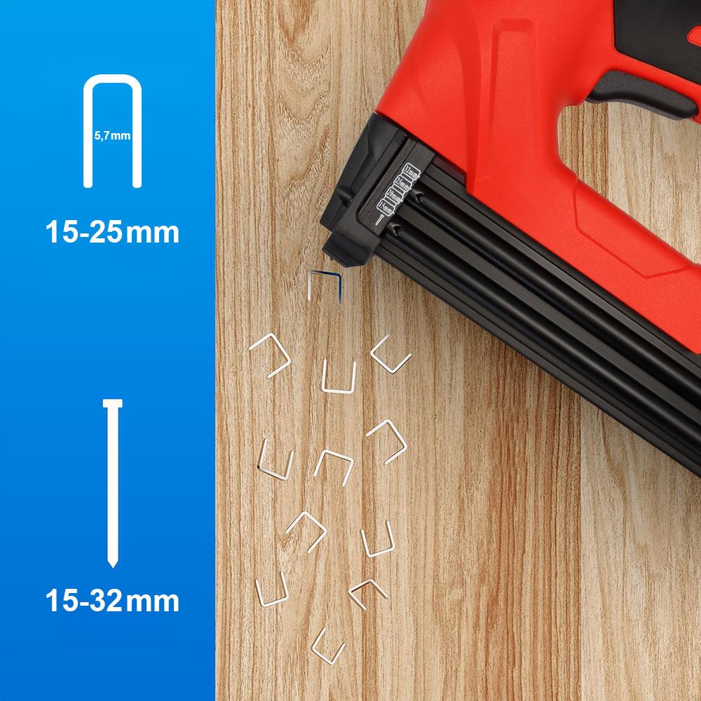 KOBB KBZ90 15-25mm Zımba ve 15-32mm Profesyonel Çivi Çakma Makinesi + 3000 adet Yedek Zımba ve Çivi nasıl kullanılır