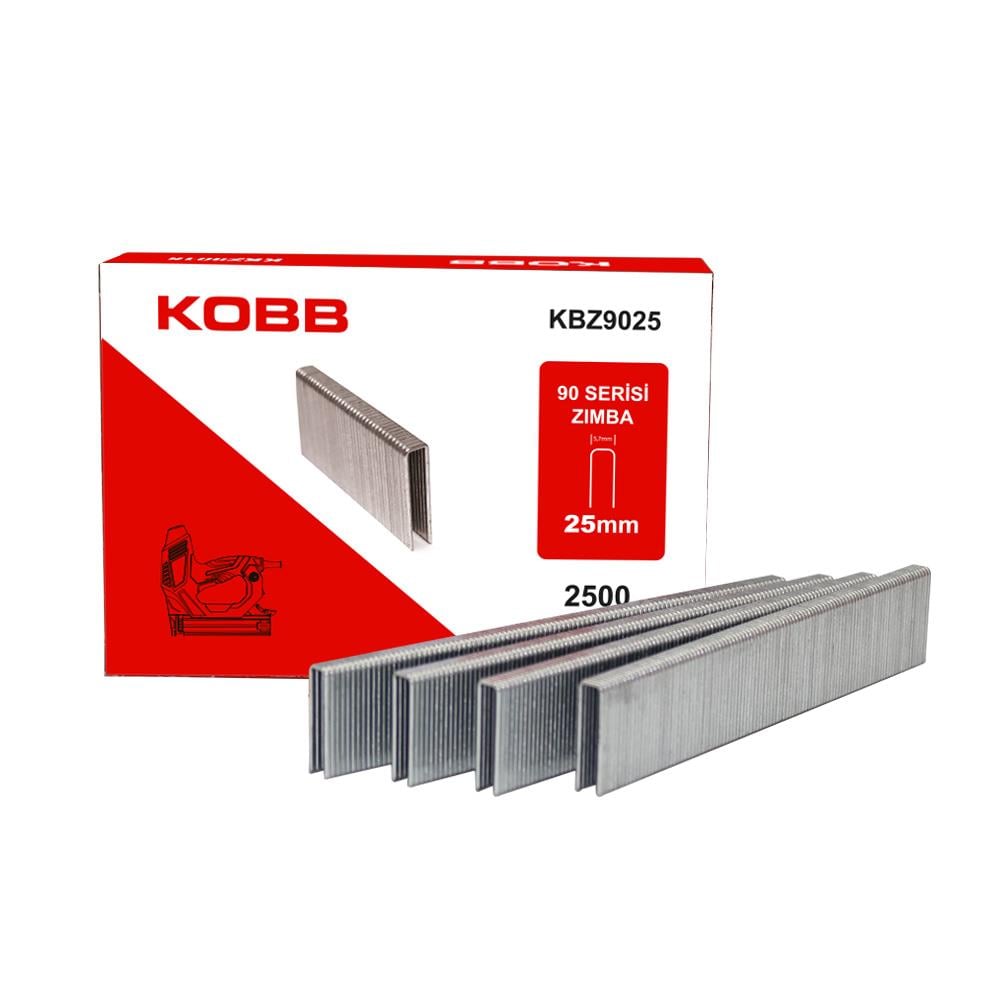 KOBB KBZ9025 25mm 2500 Adet 90 Serisi Ağır Hizmet Tipi Zımba Teli fiyatı