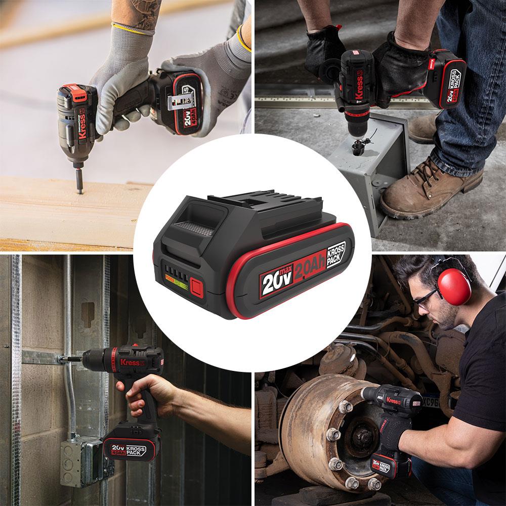 Kress KAB20 20Volt 2.0Ah. Li-ion Kross Pack Profesyonel Yedek Akü ne işe yarar