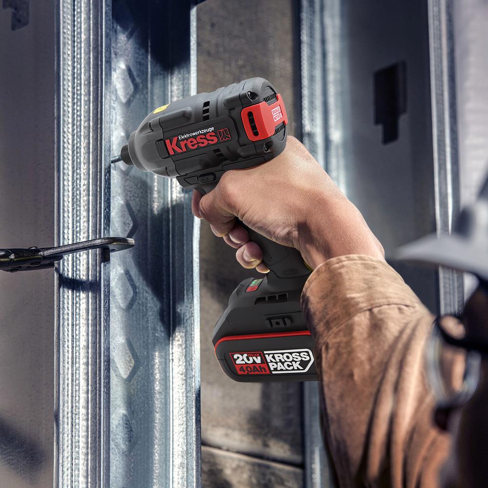Kress KUB60.2 20Volt 4.0Ah Li-ion Çift Akülü 230Nm Kömürsüz Profesyonel Şarjlı Darbeli Tornavida ne işe yarar