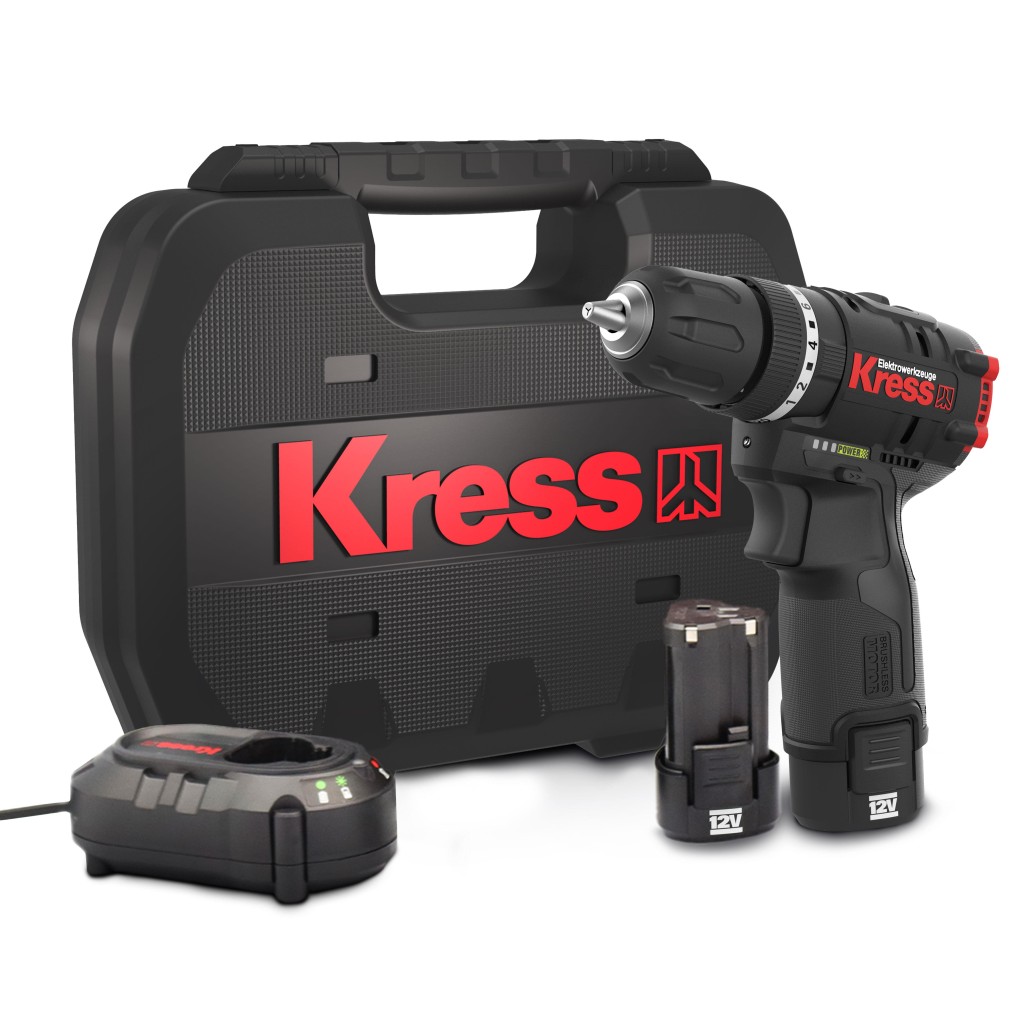 Kress KUC12 12Volt/2.0Ah Li-ion Çift Akülü Kömürsüz Profesyonel Şarjlı Darbeli Matkap fiyatı