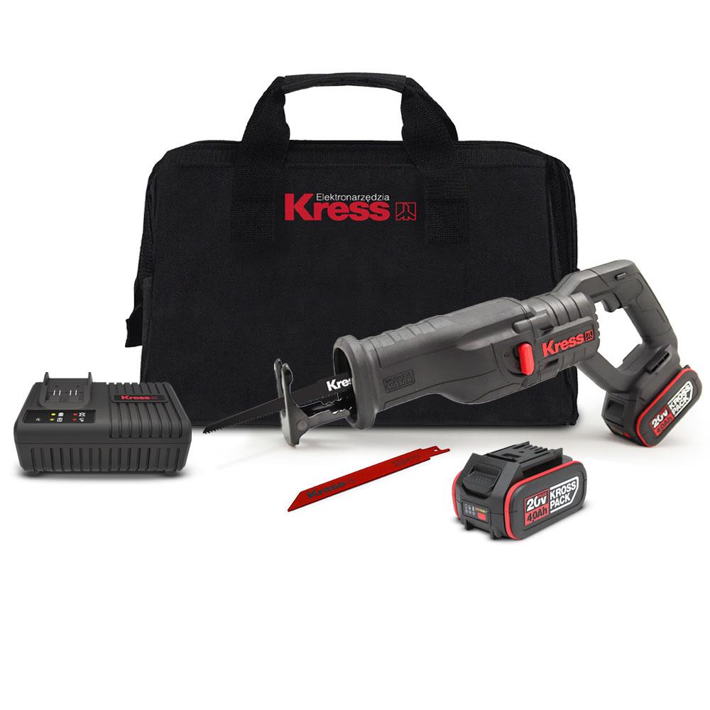 Kress KUE01 20Volt/4.0Ah Li-ion Çift Akülü Kömürsüz Profesyonel Tilki Kuyruğu Testere fiyatı