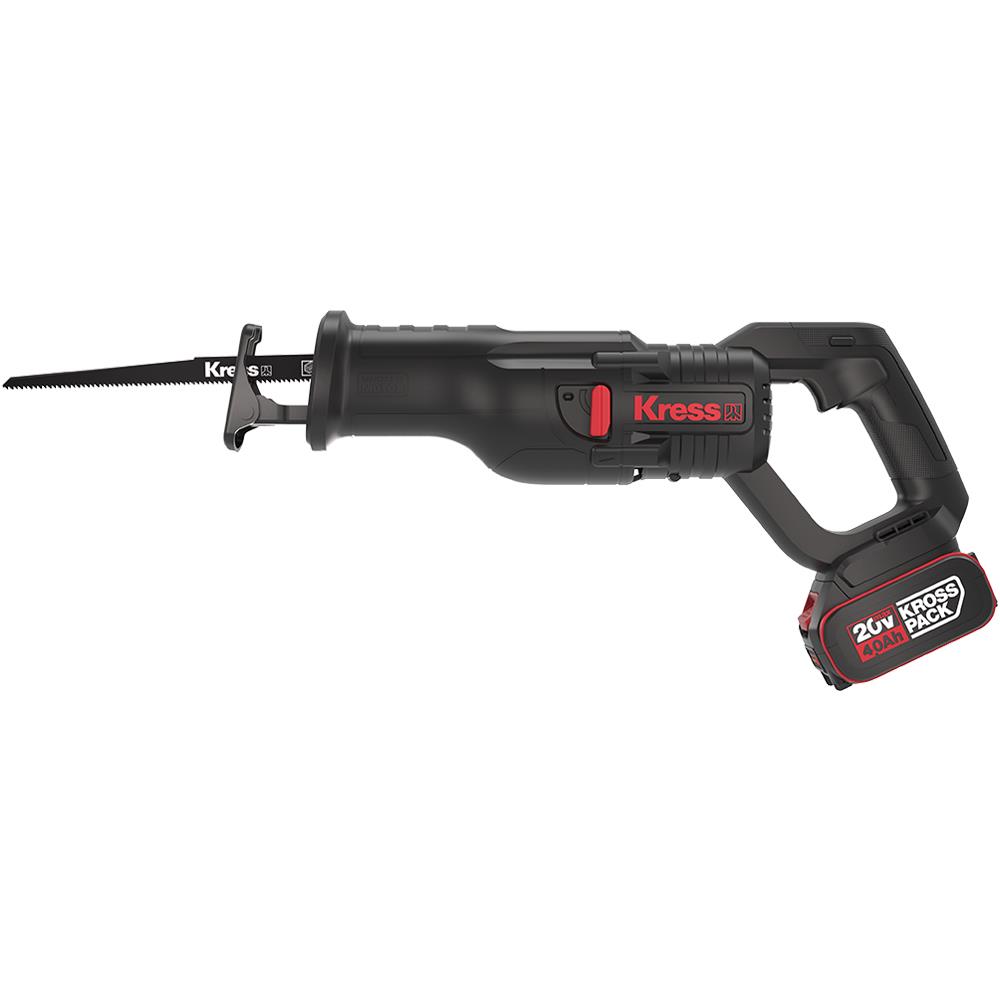 Kress KUE01 20Volt/4.0Ah Li-ion Çift Akülü Kömürsüz Profesyonel Tilki Kuyruğu Testere nasıl kullanılır