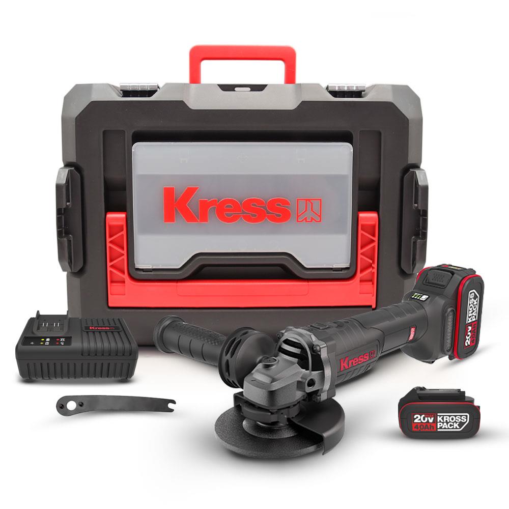 Kress KUH10.2 20Volt 4.0Ah. Li-ion Çift Akülü 125mm Kömürsüz Profesyonel Şarjlı Devir Ayarlı Avuç Taşlama fiyatı