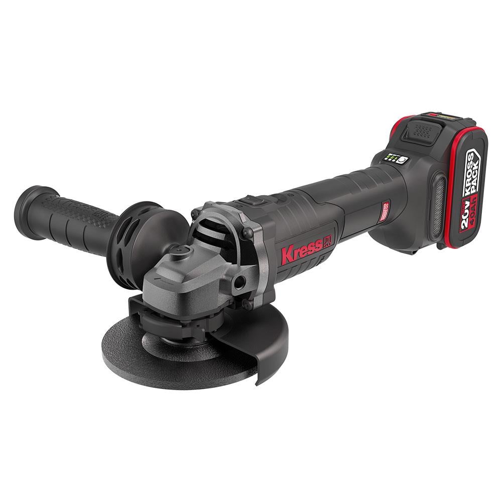 Kress KUH10.2 20Volt 4.0Ah. Li-ion Çift Akülü 125mm Kömürsüz Profesyonel Şarjlı Devir Ayarlı Avuç Taşlama nasıl kullanılır