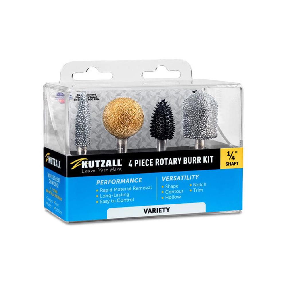Kutzall 14VKIT01 Karışık Ahşap Törpü Seti 4 Parça (Sap: 6.3mm) nasıl kullanılır