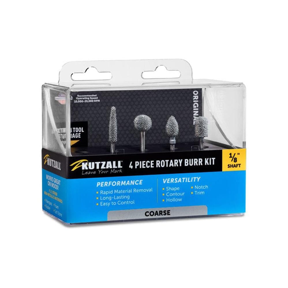 Kutzall 18CKIT01 Kalın Diş Ahşap Törpü Seti 4 Parça (Sap: 3.1mm) nasıl kullanılır