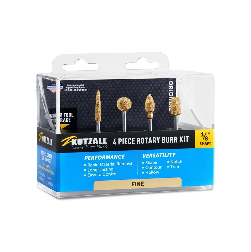 Kutzall 18FKIT01 İnce Diş Ahşap Törpü Seti 4 Parça (Sap: 3.1mm) nasıl kullanılır