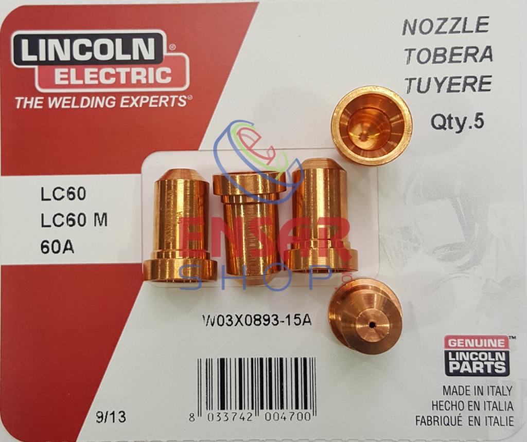 LINCOLN W3X893-15A Plazma Nozul Nozzle 15A fiyatı