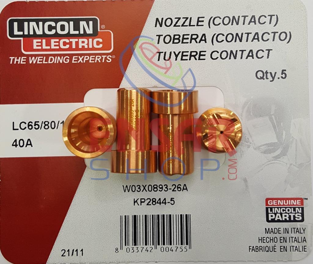 LINCOLN W3X893-26A Plazma Nozul 40A (KP 2844-5) nasıl kullanılır