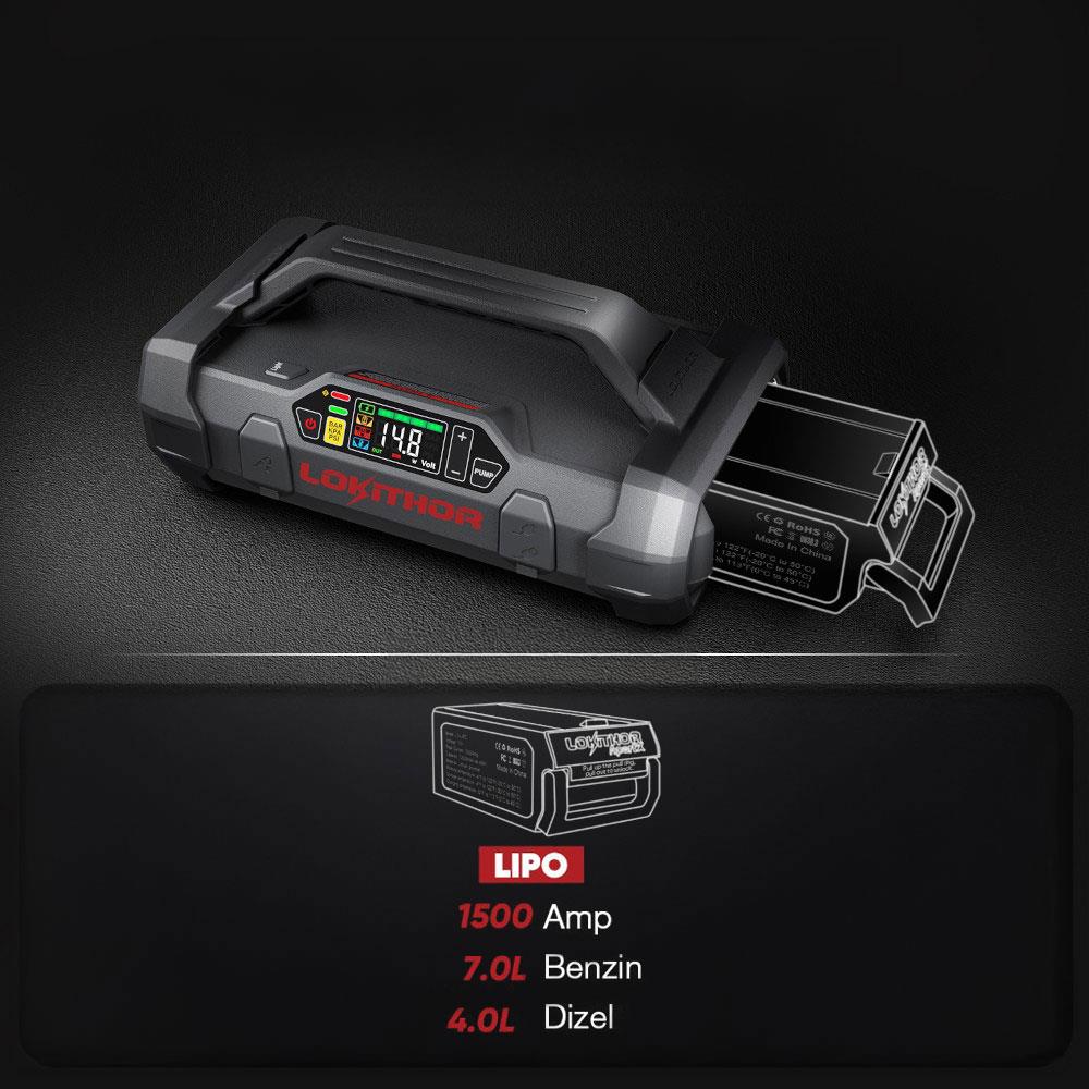 Lokithor LIPO 14.8Volt Li-Polimer 1500A Takviye Gücü APARTX ile Uyumlu Yedek Akü ne işe yarar
