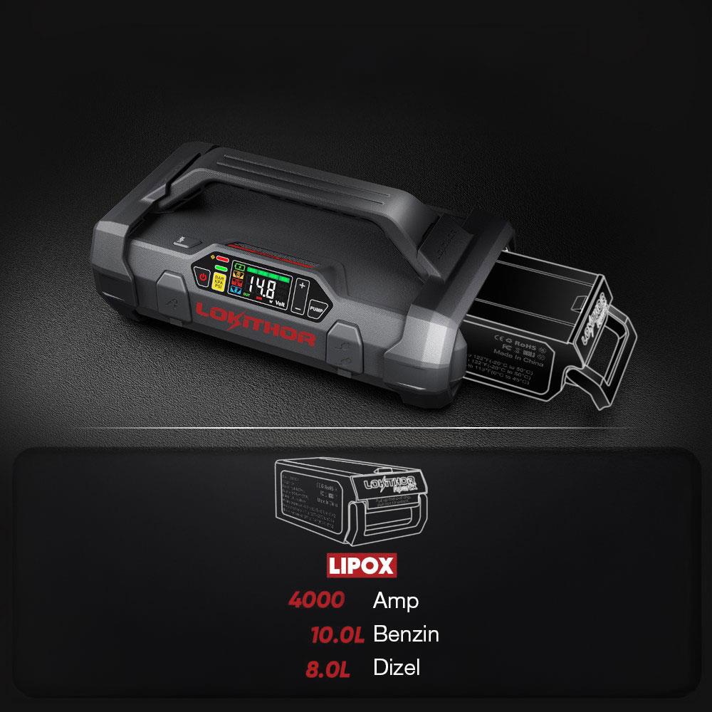 Lokithor LIPOX 14.8Volt Li-Polimer 4000A Takviye Gücü APARTX ile Uyumlu Yedek Akü ne işe yarar