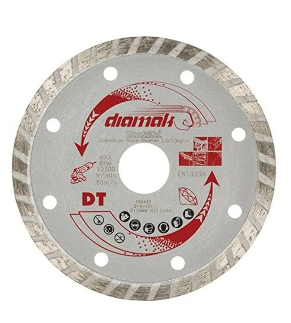 MAKİTA 115 mm Turbo Tip Elmas Testere (D-61151) fiyatı
