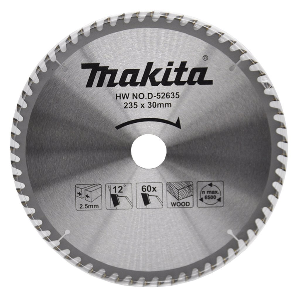 MAKİTA 235 mm 60 Diş Ahşap Daire Testere Bıçağı (D-52635) fiyatı