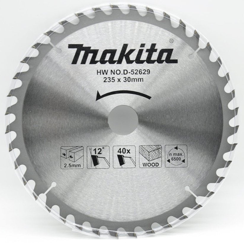 MAKİTA D-52629 Daire Testere 235x2.5x30 40 Diş Ahşap fiyatı