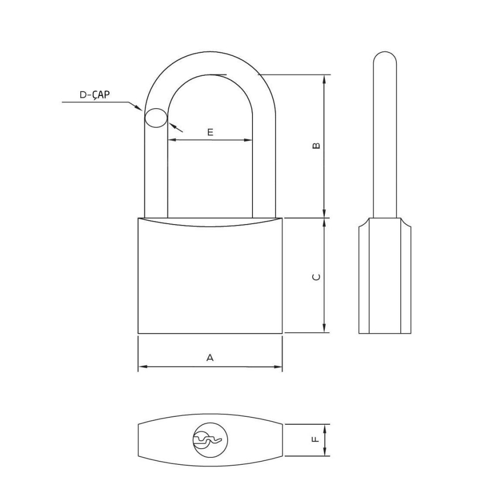 Master 500916 Uzun Asma Kilit Sarı Kaplama 32 mm nasıl kullanılır