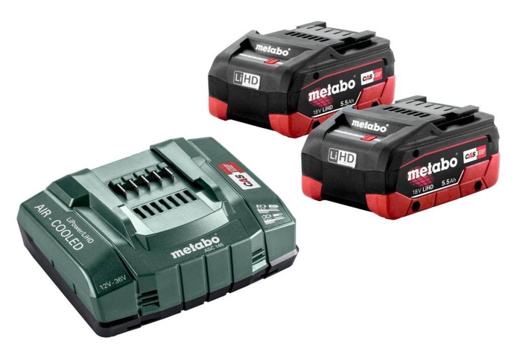 METABO 18 Volt 5.5 Ah Li-Ion Akü Paketi Çift Akülü (685122000) fiyatı