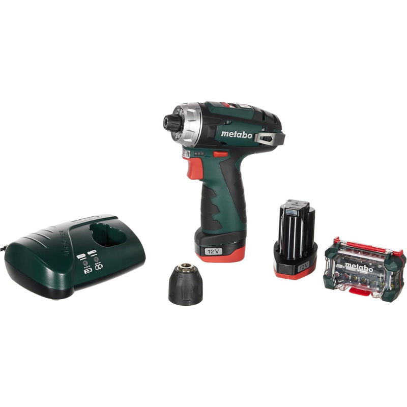 METABO POWERMAXX BS Şarjlı Matkap 12 Volt + Bez Çantalı Çift Akülü (600079510) fiyatı