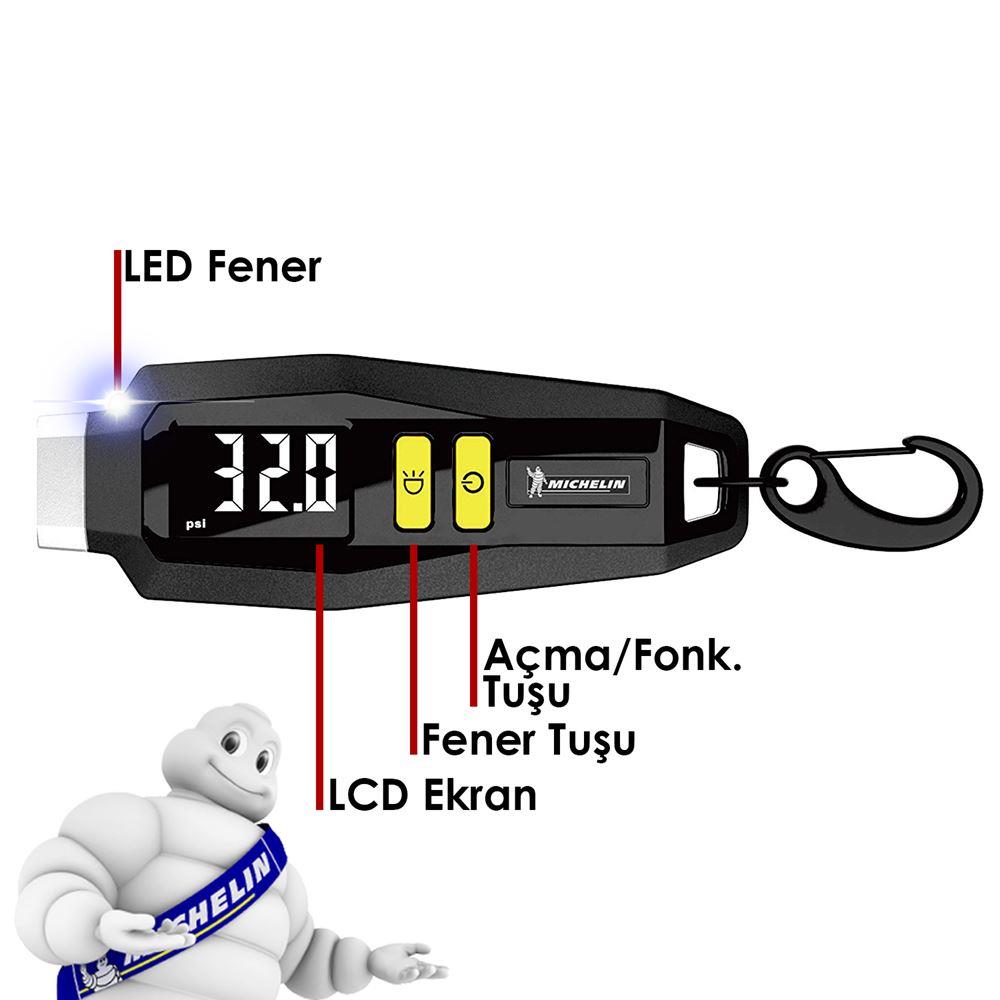 Michelin MC12290 99PSI Dijital Lastik Basınç Ölçer ne işe yarar