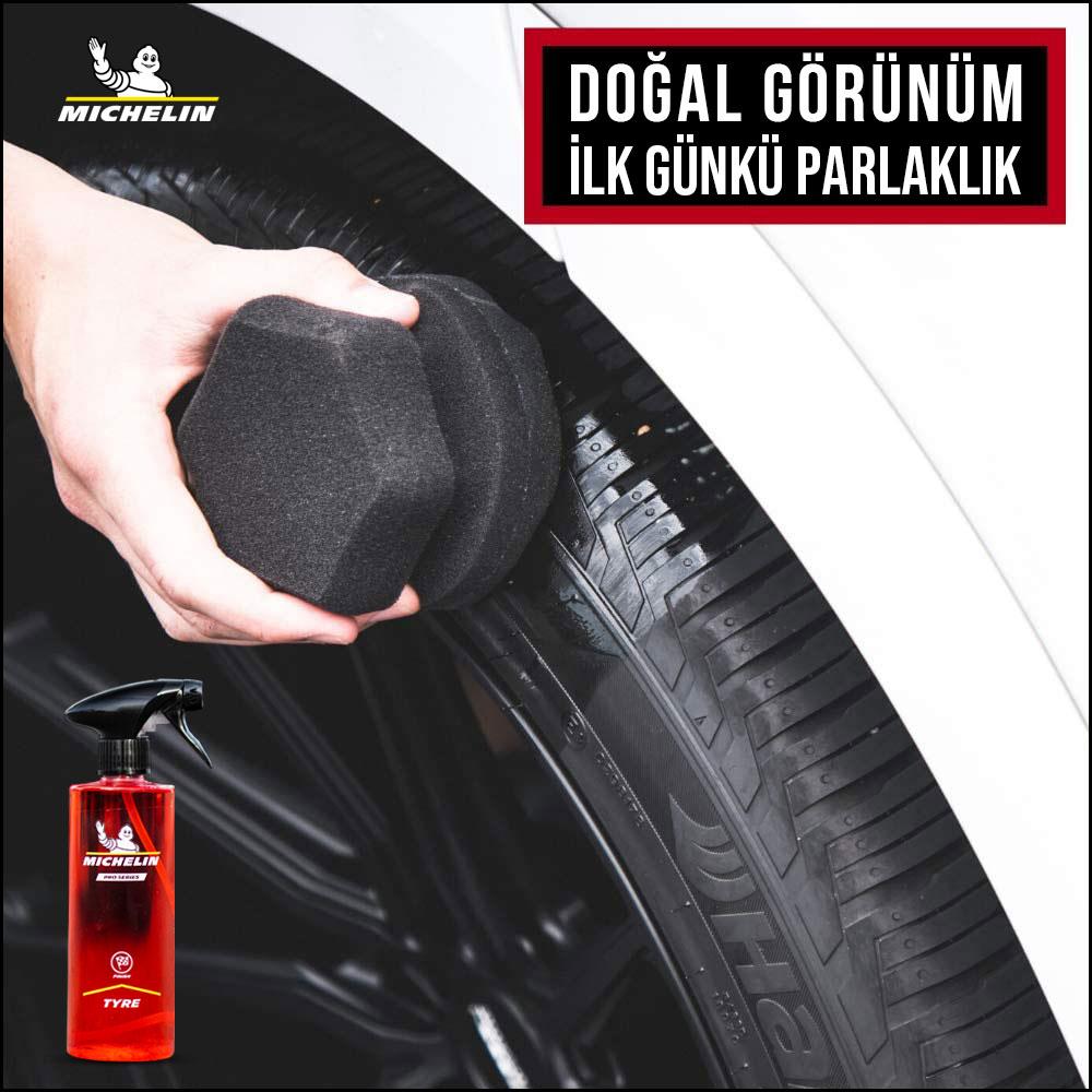 Michelin MC33573 500ml PRO Serisi Lastik ve Trim Parlatıcı, Koruyucu ve Yenileyici Sprey ne işe yarar