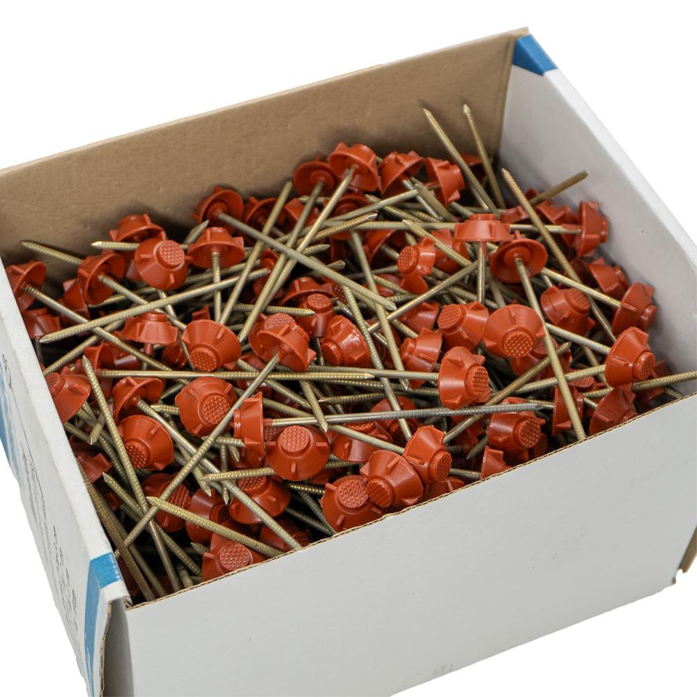 Monoblok Plastik Başlı Çatı Çivisi 10 cm - Kırmızı (400'lü Paket) nasıl kullanılır