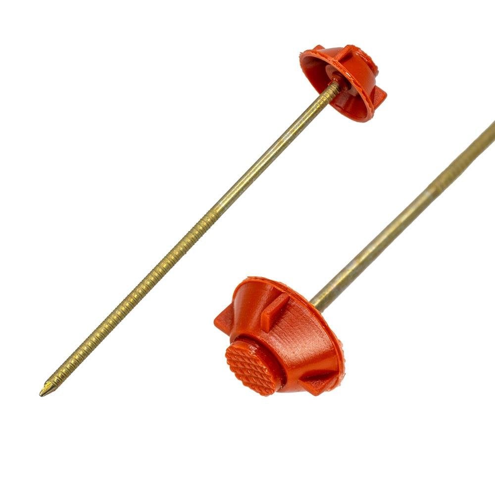 Monoblok Plastik Başlı Çatı Çivisi 10 cm - Kırmızı (400'lü Paket) ne işe yarar