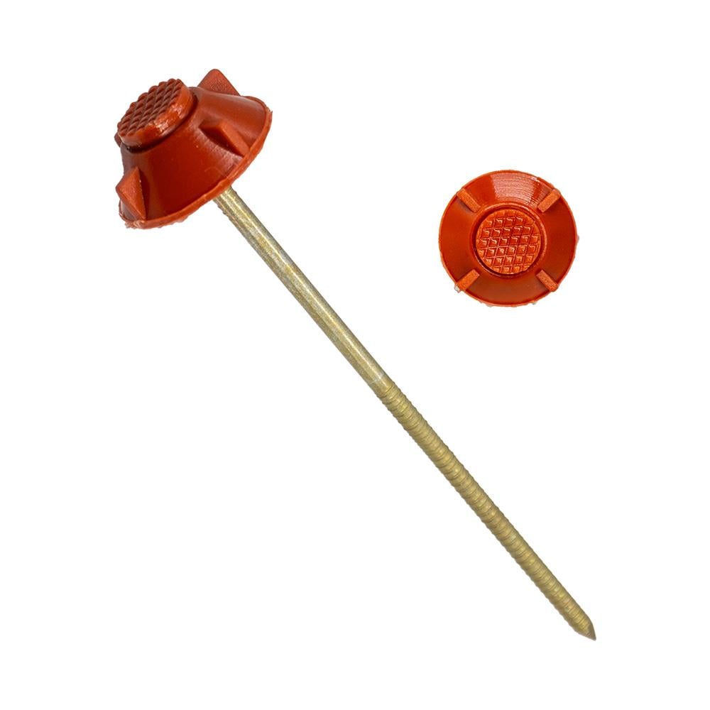 Monoblok Plastik Başlı Çatı Çivisi 10 cm - Kırmızı (400'lü Paket) nereden bulurum