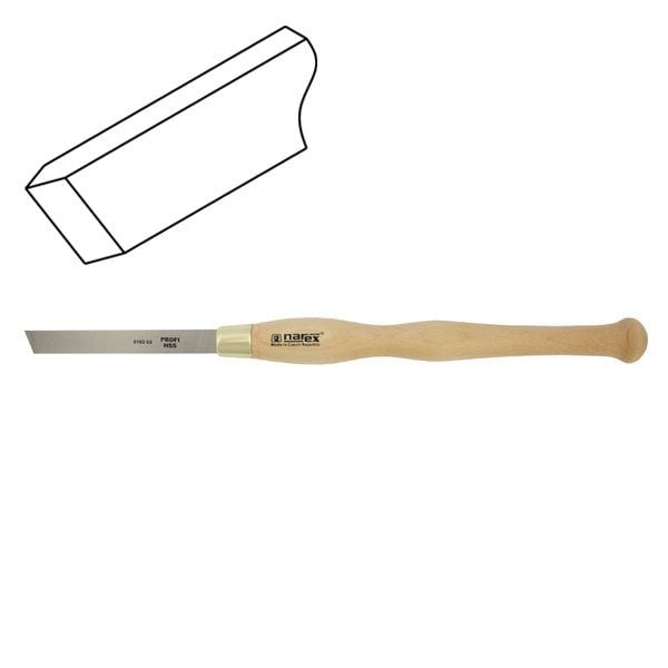 NAREX 818202 HSS Ahşap Torna Bıçağı Eğri Iskarpela Ağız 18x150 mm nasıl kullanılır