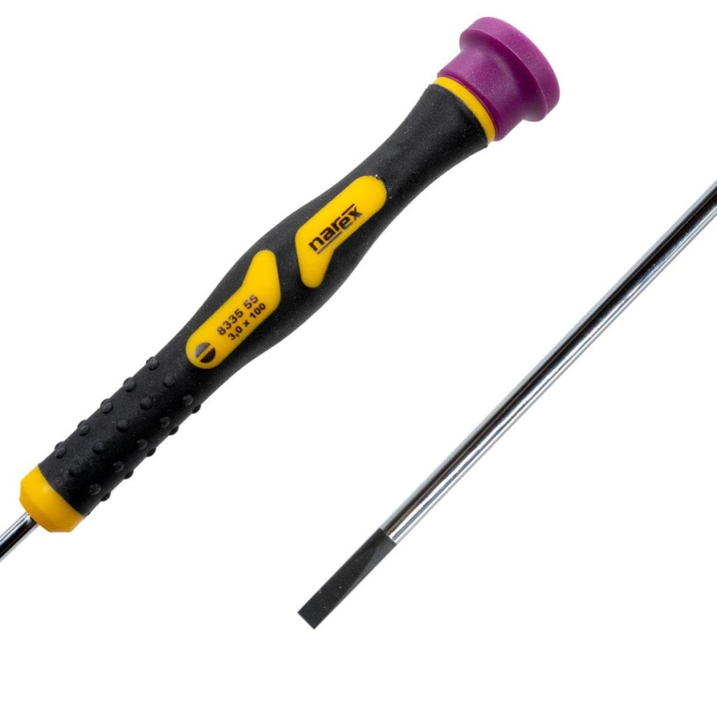 Narex 833555 Elektronikçi Tip Klemens Düz Uçlu Tornavida 3x100 mm nasıl kullanılır